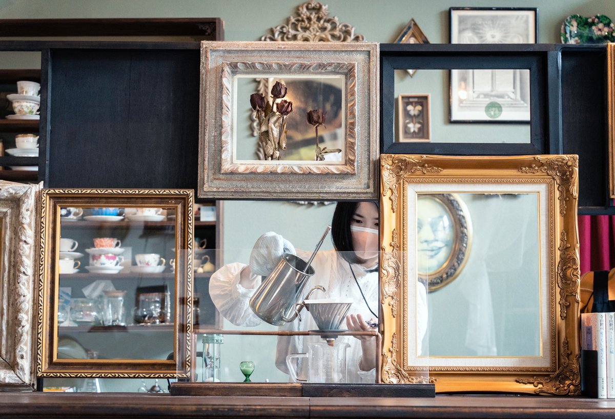 地元のカフェが最高でした。 