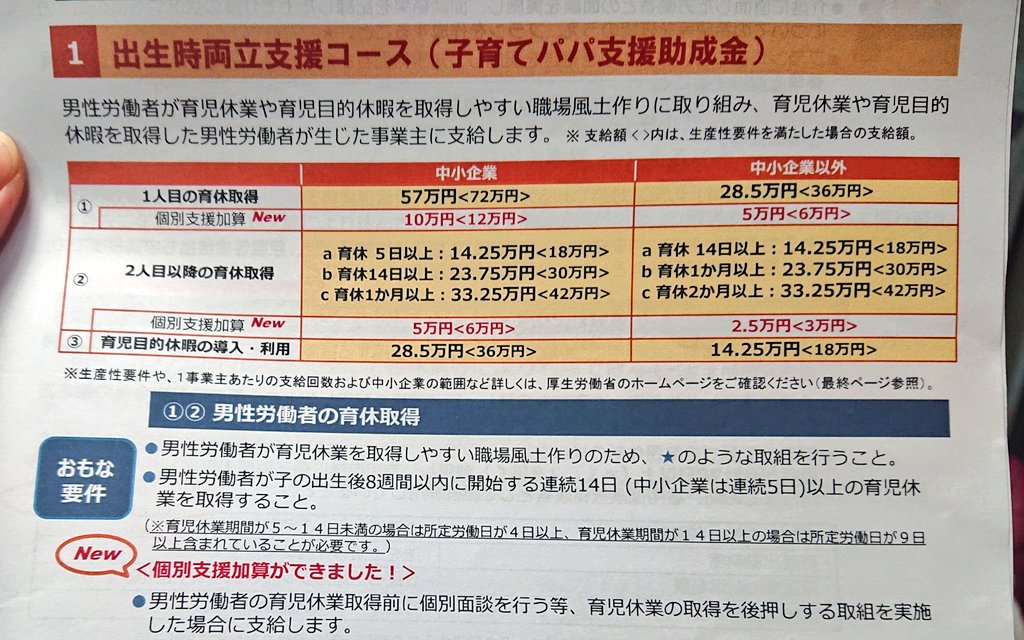  合計して5日以上の休暇でも28.5万円が会社に至急されるよ