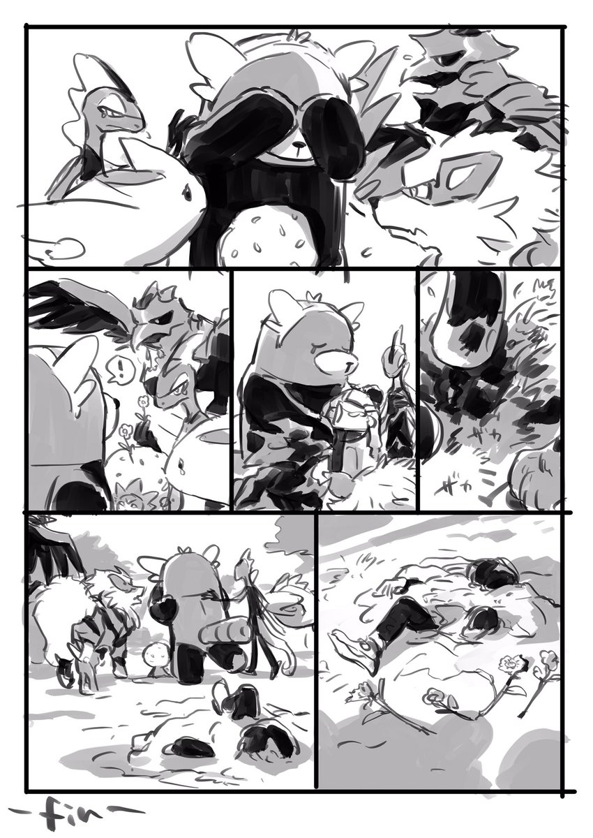 (微グロ死体注意) うっかりkテルグマちゃんに締められて手持ちのpk達に惜しまれながら埋葬されるも埋め方が下手っていう夢漫画… 