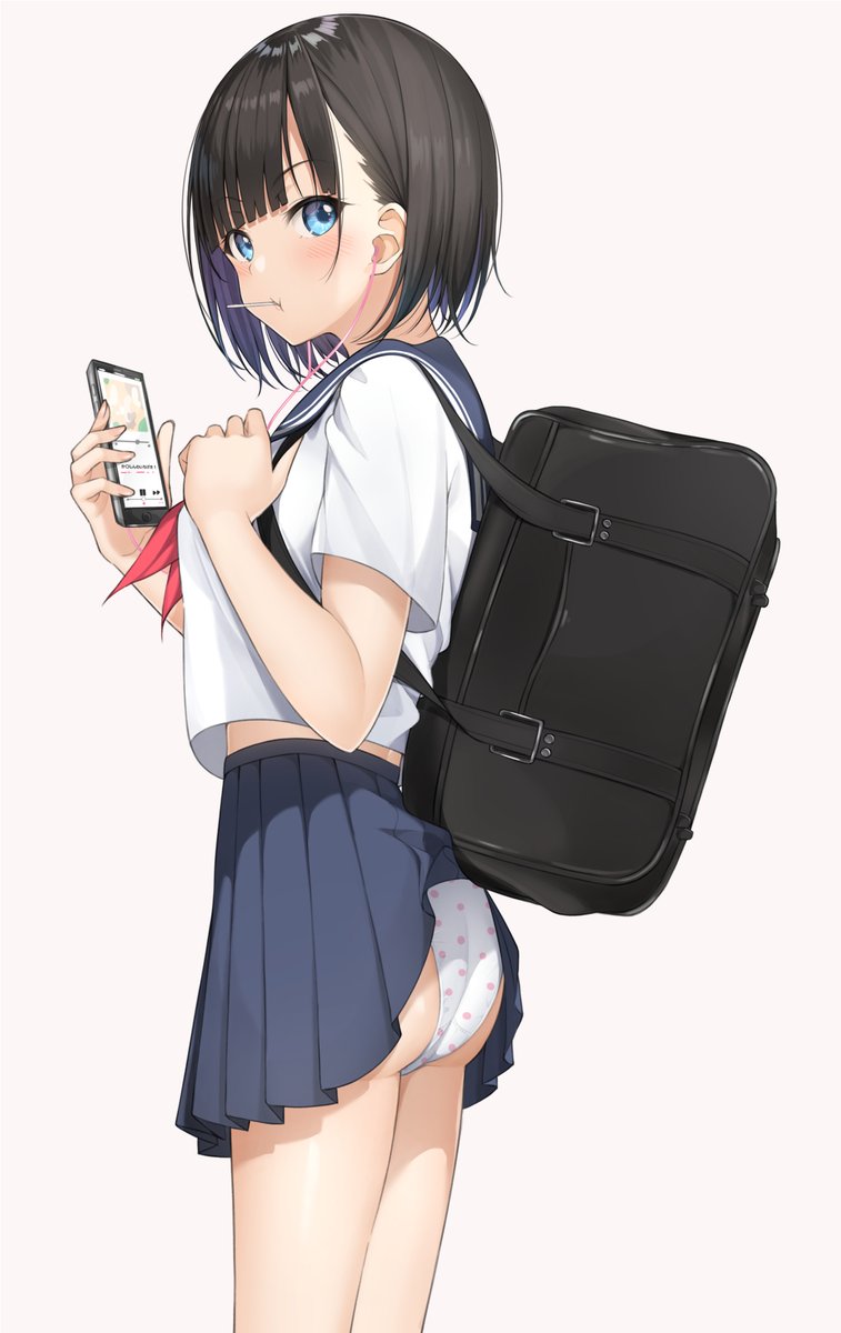 こんな感じの女の子好き⑩ 幼馴染と待ち合わせしてるときにクールを装っていたがどこか抜けてる女子高生 