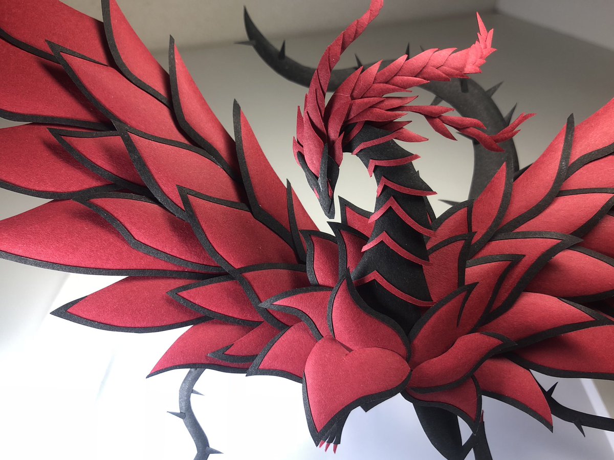   遊戯王5D’sより《ブラック・ローズ・ドラゴン》を立体化しました