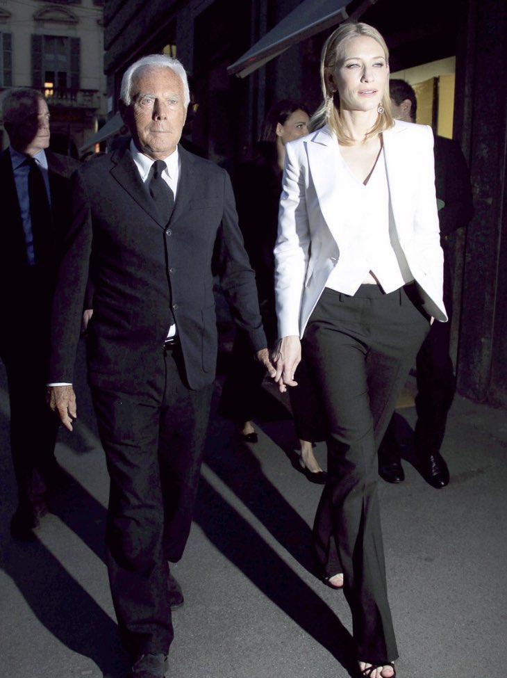 隣にいる男性をもれなく彼女にしてしまうケイト・ブランシェット 