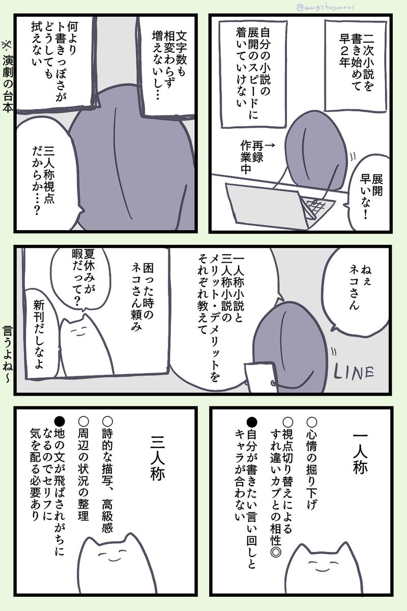 「二次小説がうまく書けない」レポ 