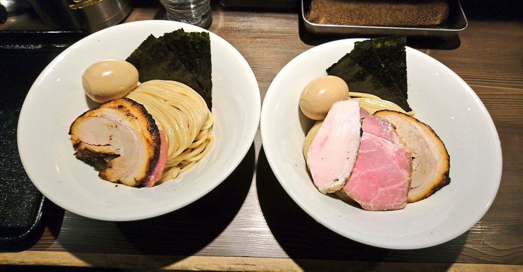  豚骨魚介つけ麺(主人:特製＋〆のチーズリゾット)を頂きました