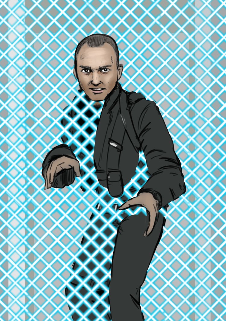 白い線で立体になるやつ