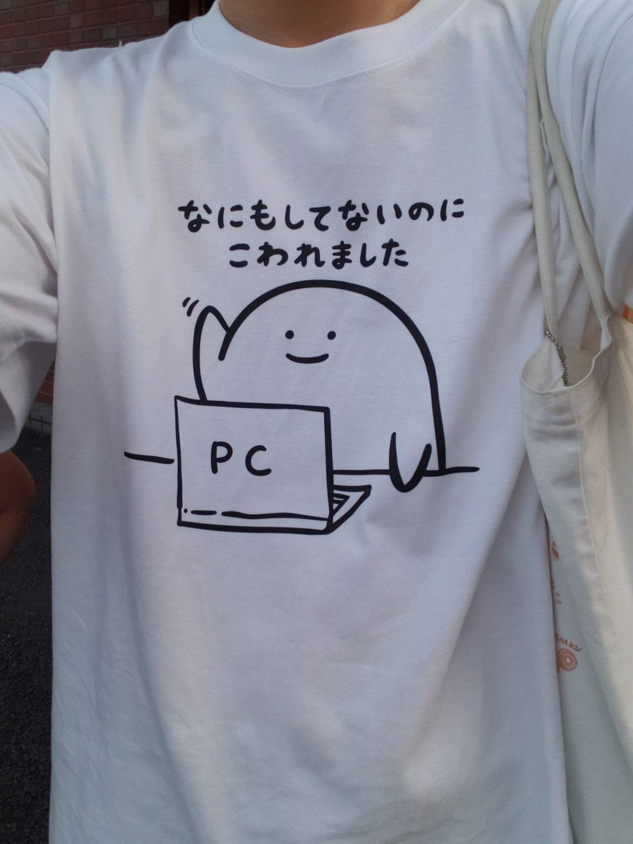 今日、ヨドバシカメラに家電を見に行ったんですが ekotさん（@ekot_ROBOT）のところで買ったTシャツを着ていったら 何かと勘違いされたのかいつもなら積極的に声掛けてくる店員さん達からガン無視されました 