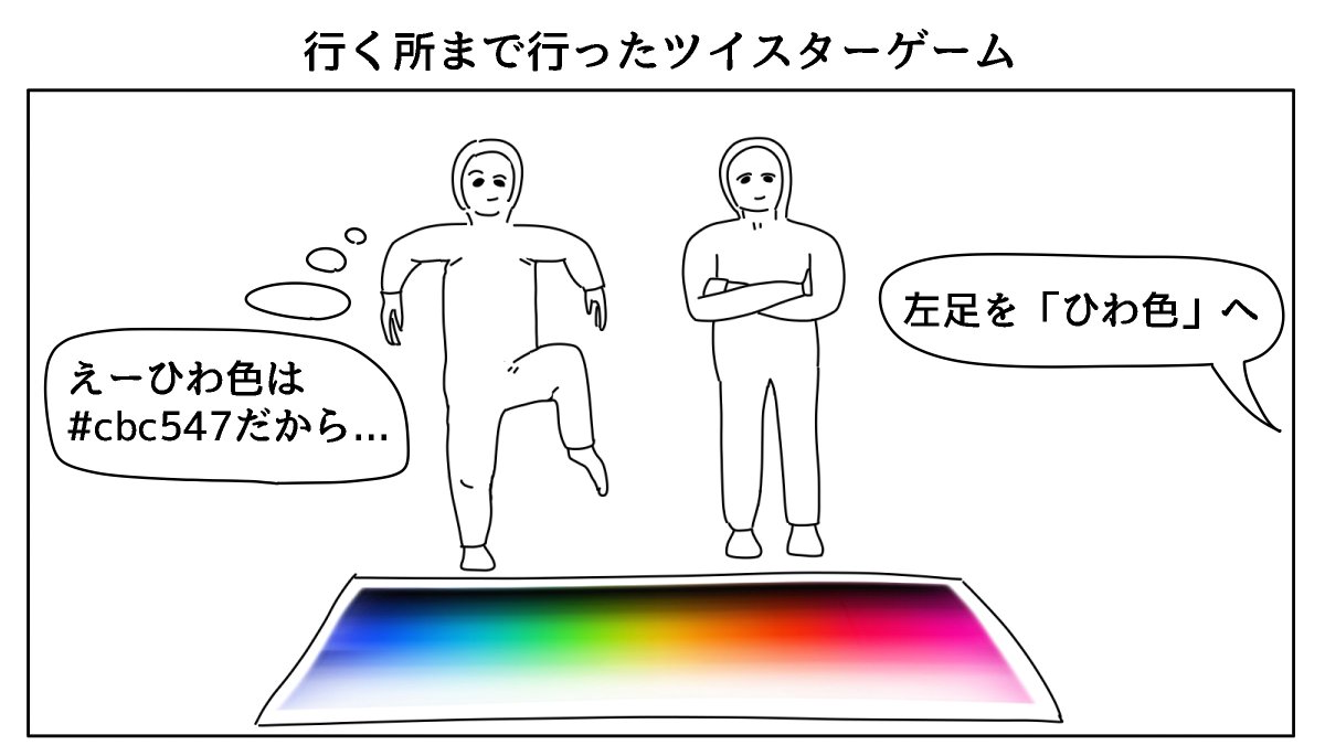 行く所まで行ったツイスターゲーム 