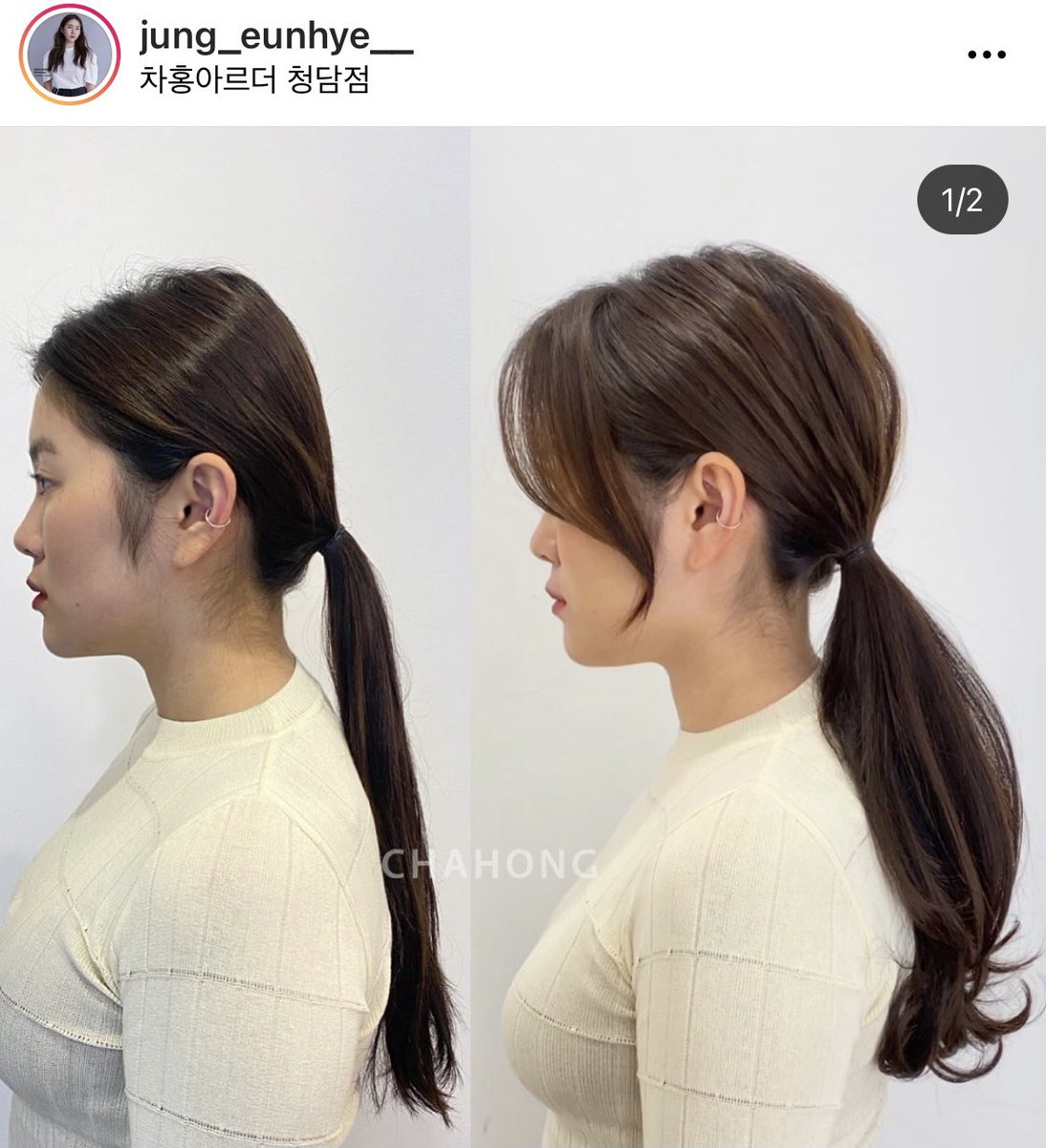 絶壁気味の私が参考にさせていただいている韓国の美容師さん✂︎ 後頭部重要