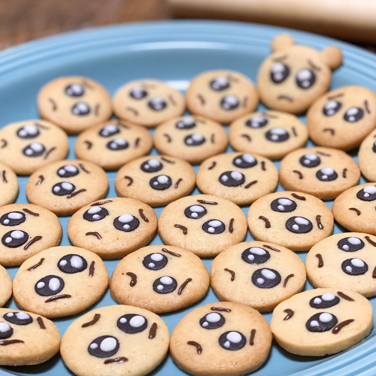 ぴえんクッキー作った🥺