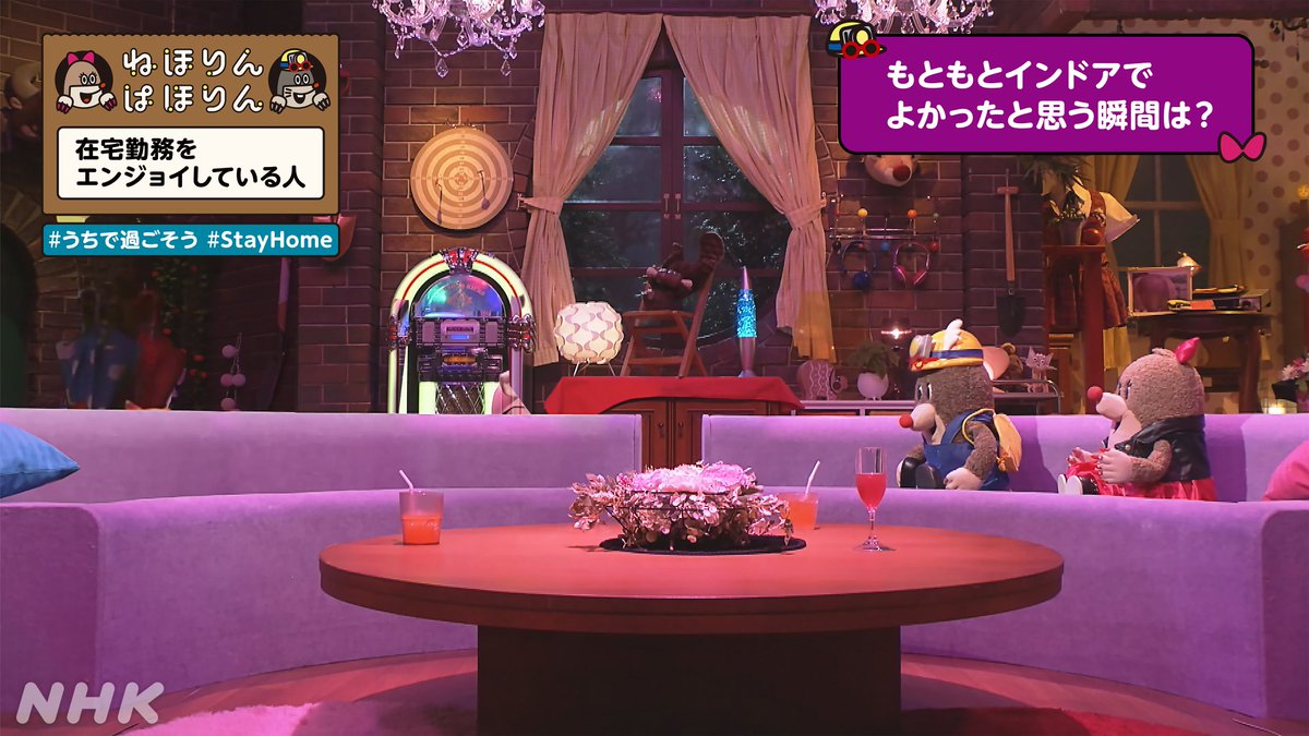 【ねほぱほバーチャル背景】 他に負けじとつくりました