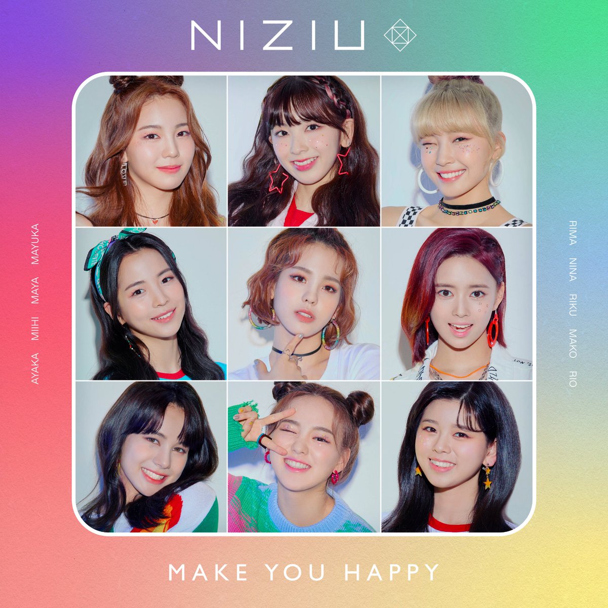 ❤🧡💛💚💙💜🖤❤🧡💛💚💙 / 6/30(火) AM0:00 日韓同時配信 #NiziU Pre-Debut Digital Mini Album 『Make you happy』 \ ❤🧡💛💚💙💜🖤❤🧡💛💚💙
