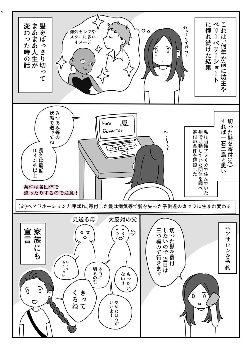 髪切ってかるく人生変わった話① 