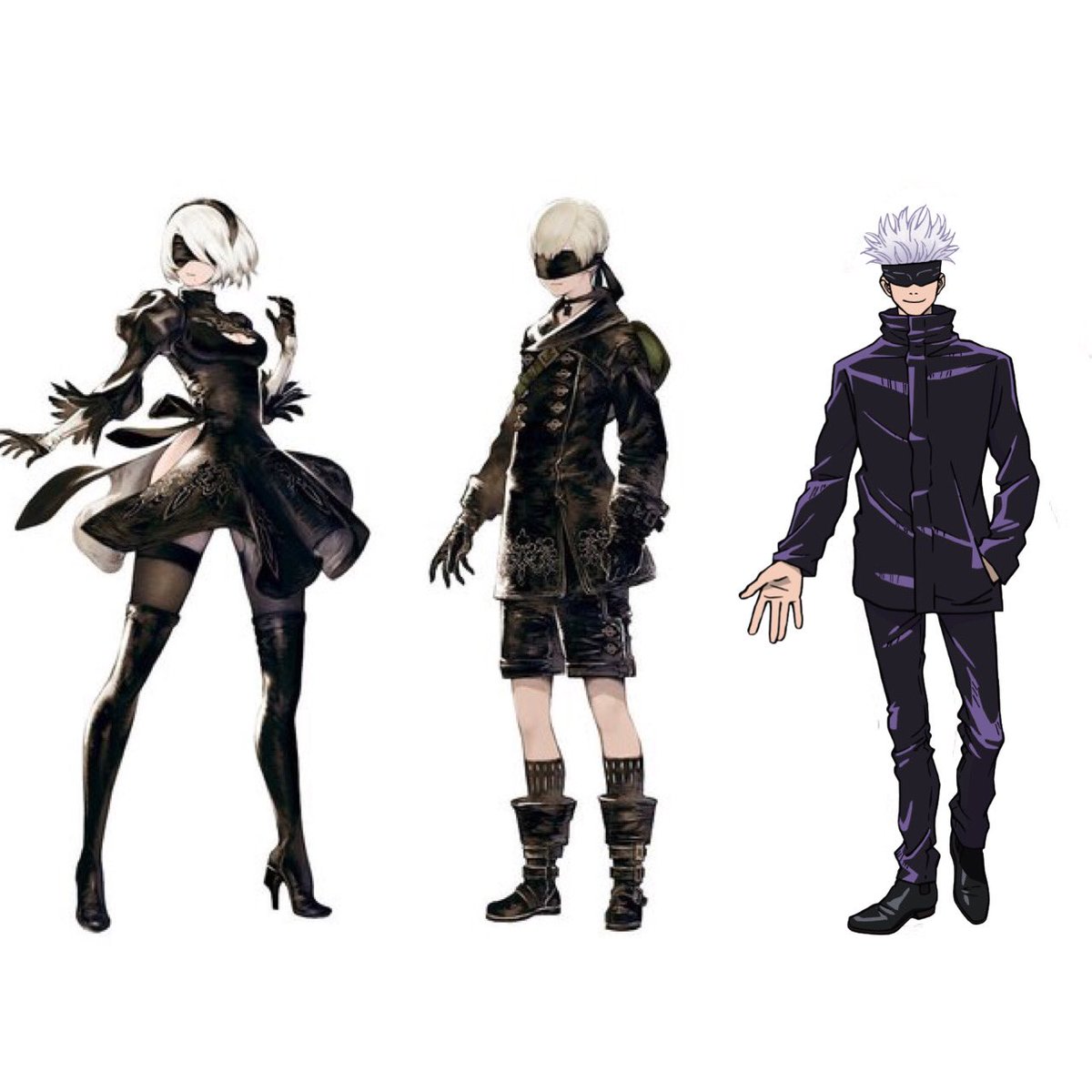 左から順に「2B」「9S」「5J」です 