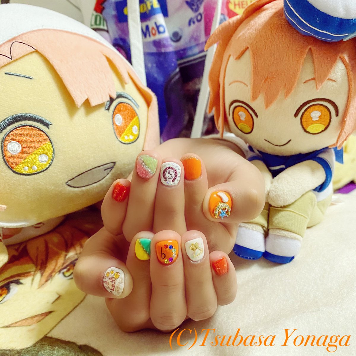 今回も奥さんにお願いしてネイルをしてもらいました