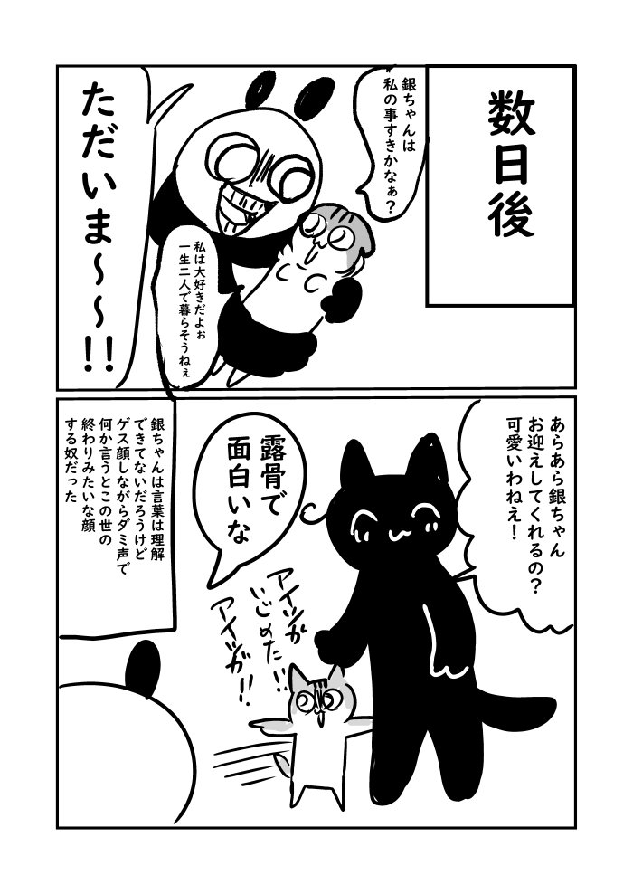 猫漫画　銀ちゃん❤　＃ぬら次郎日記 