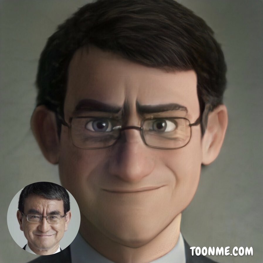 ディズニー映画に出演した河野大臣 #河野太郎 