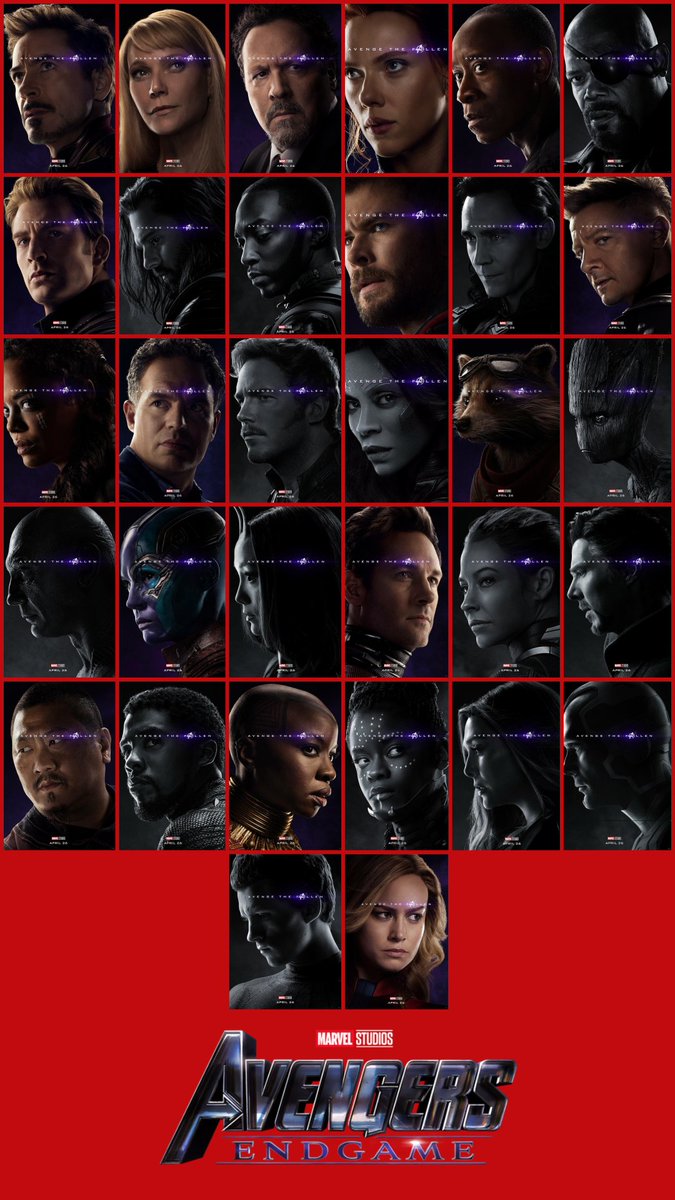 「アベンジャーズ／エンドゲーム」より、主要登場人物計32人の生死を示すキャラクターポスターまとめ
