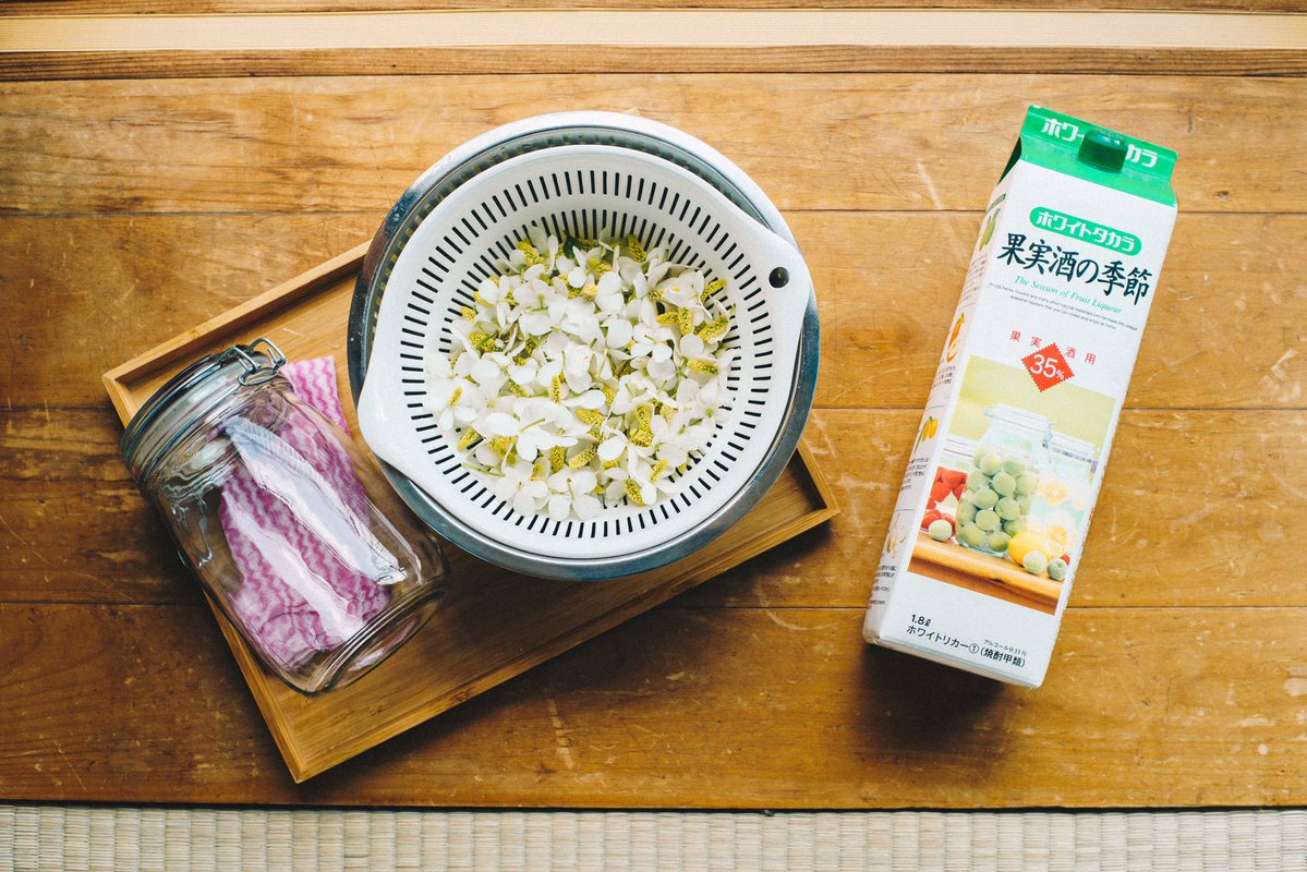 ドクダミの花を焼酎に漬け込むとそのへんの蚊のかゆみ止め薬よりもめっちゃ効き目あるので毎年この季節になると作ってしまいます