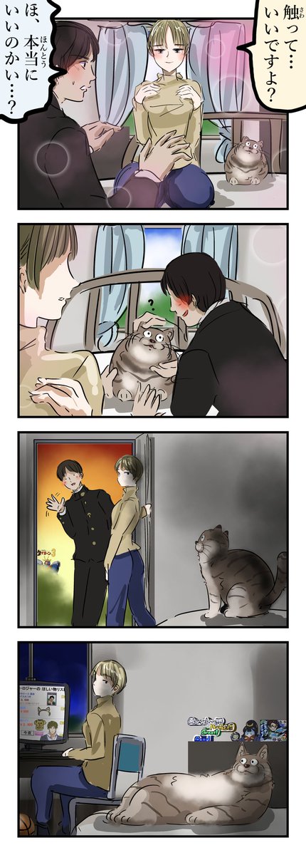 気まずいネコ。 