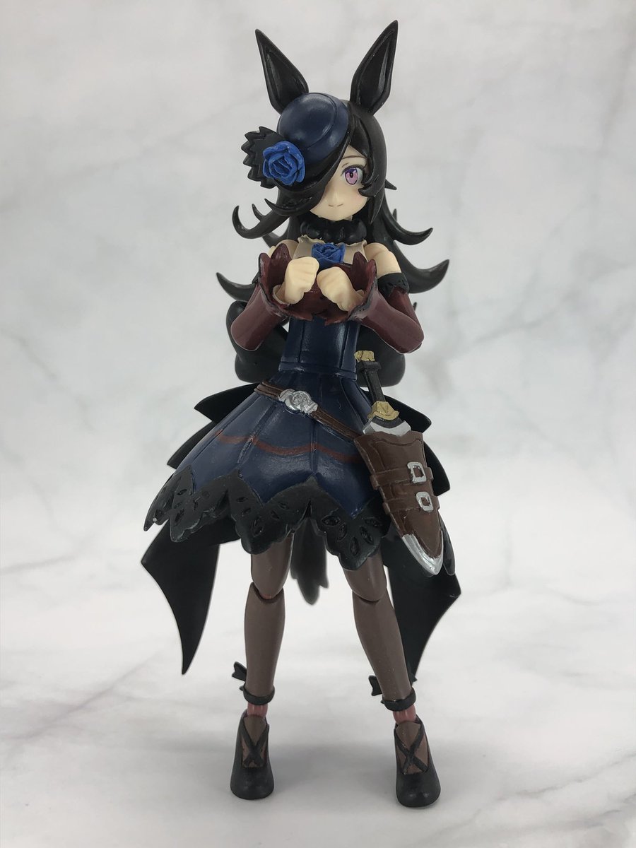 figma改造 ライスシャワー完成しました  今まで作った中でも最高傑作です、出来る限りで完璧なライスシャワーに作れたと思います   #ウマ娘 #figma改造部 