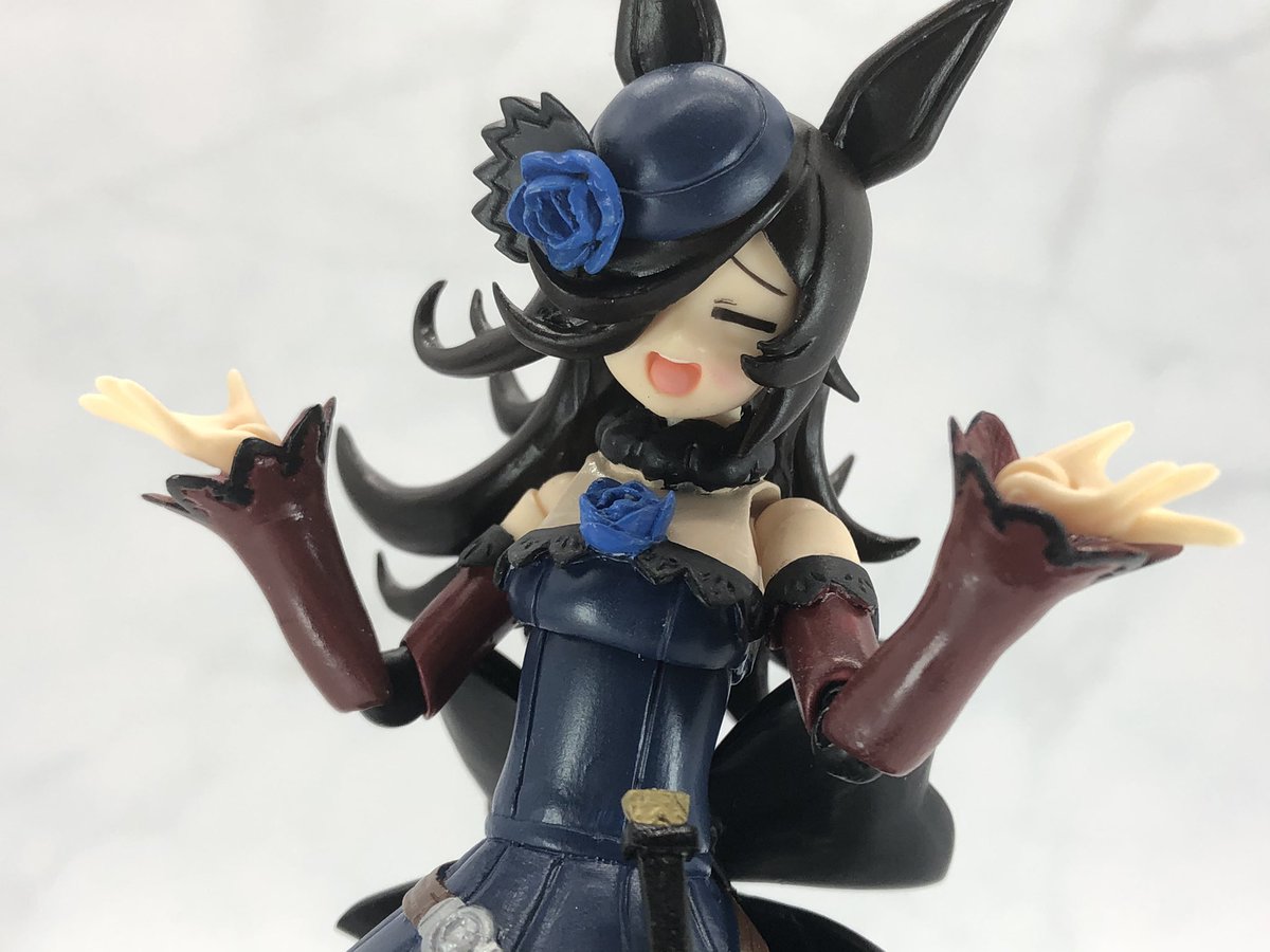 figma改造 ライスシャワー完成しました  今まで作った中でも最高傑作です、出来る限りで完璧なライスシャワーに作れたと思います   #ウマ娘 #figma改造部 