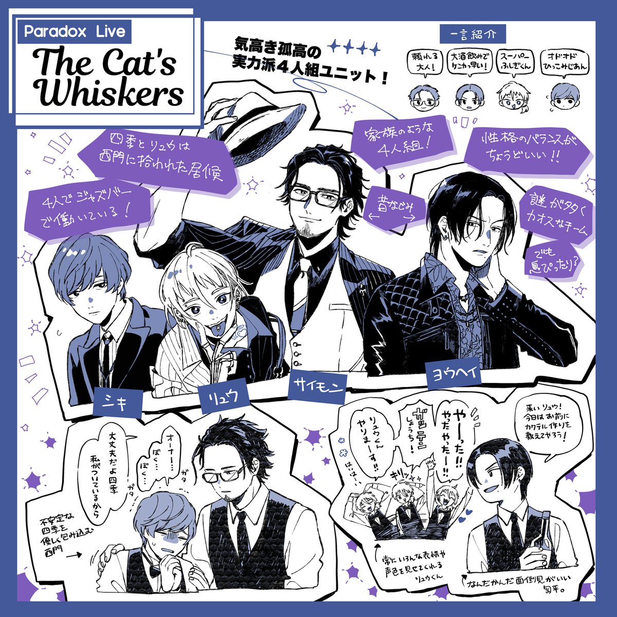 / ㊗ #那多ここね 先生による #パラライ チーム紹介イラスト公開🎉 \ オフィシャルファンブック発売決定記念🌸 ブック内で「スペシャル漫画」を描きおろし予定の那多ここね先生のチーム紹介イラストを大・公・開‼️ 👇各チームのボイスドラマもCHECK まずは1stCDから📱