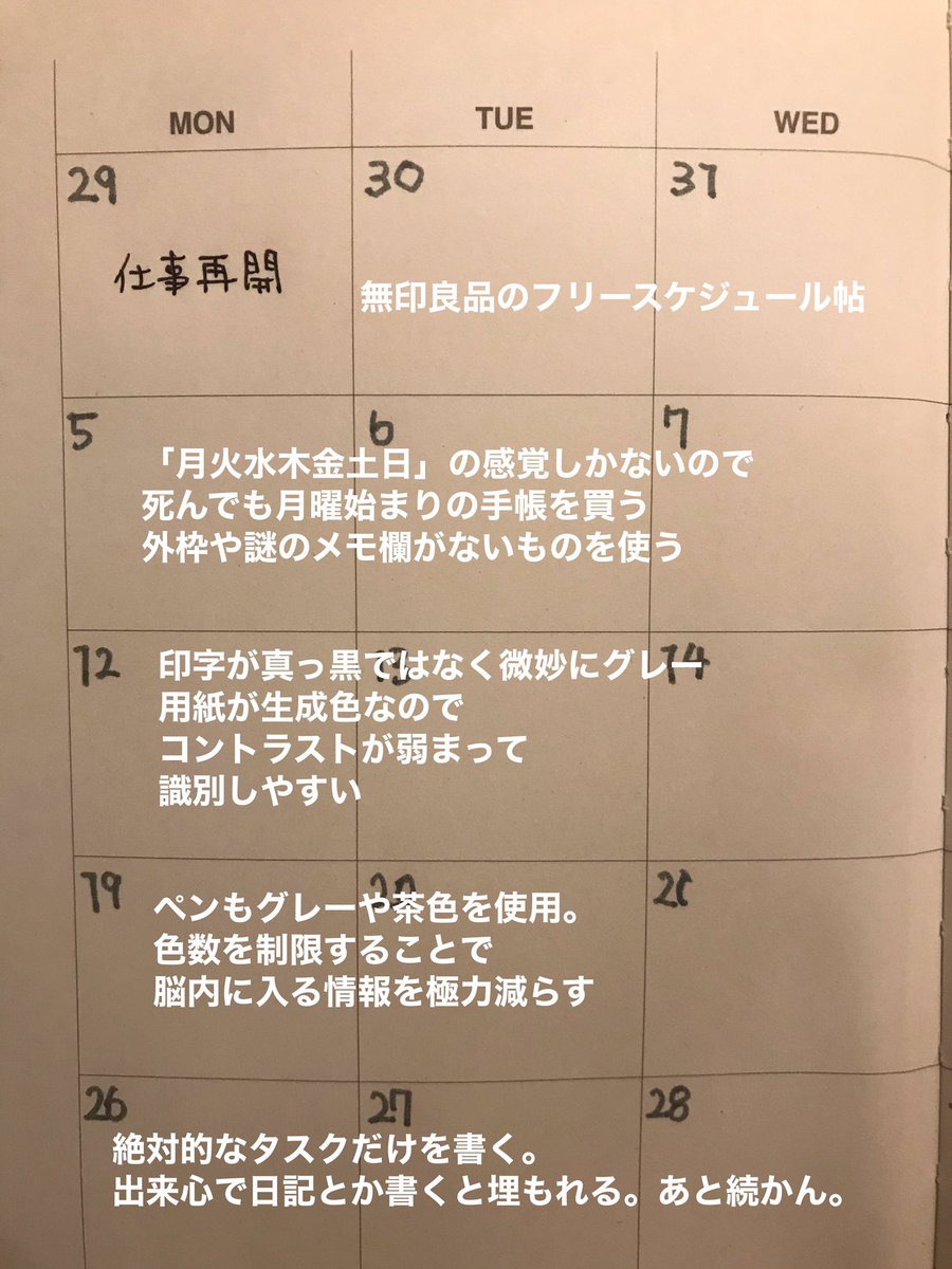 ADHD特有の「片付けは上手いけど片付けるまで3ヶ月」「始めたら早いけど始めるまでが一生」「手帳は買って三日坊主」「作業中おやつ食いすぎ」問題を解決するためにいろいろ試行錯誤している 