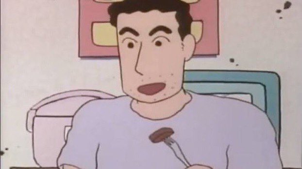 シロもなかなかイケるな  しんのすけ、泣いてないで食え 