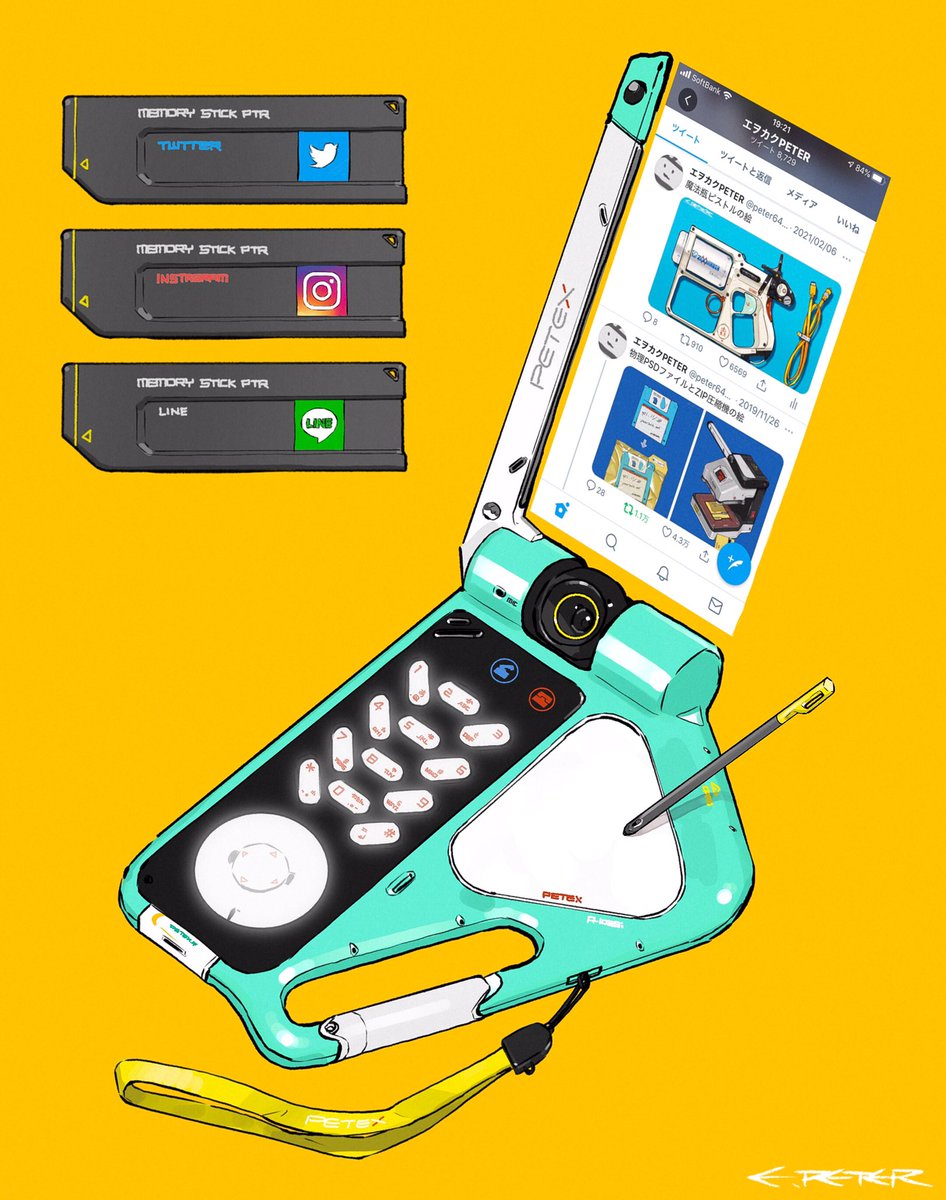 ネオガラケー作りてぇ〜の絵 