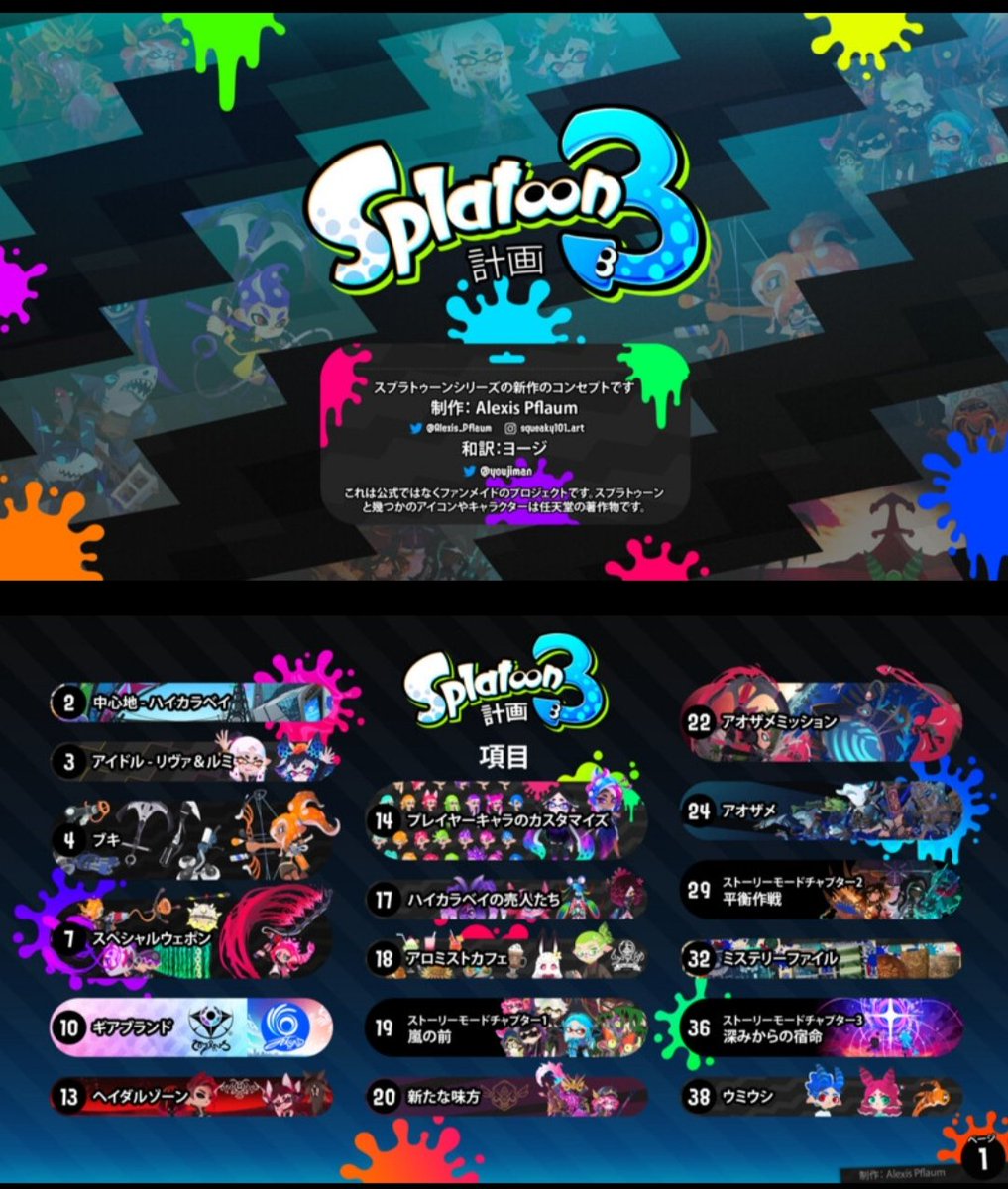 有志の作ったスプラトゥーン3計画が凄い #スプラ3 