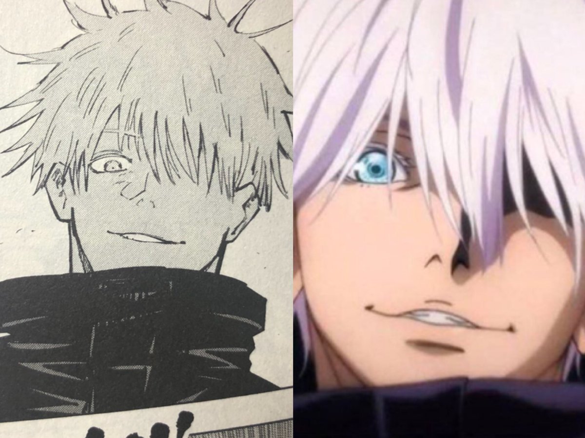 漫画でみた時どツボだった五条先生のこの表情がアニメで拝めるなんて😭 ありがとうMAPPA様😭  #呪術廻戦 