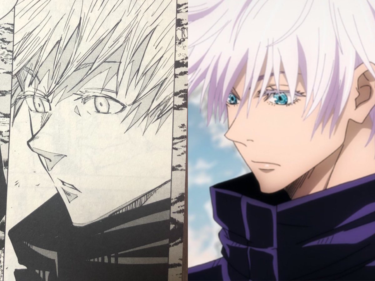 漫画でみた時どツボだった五条先生のこの表情がアニメで拝めるなんて😭 ありがとうMAPPA様😭  #呪術廻戦 