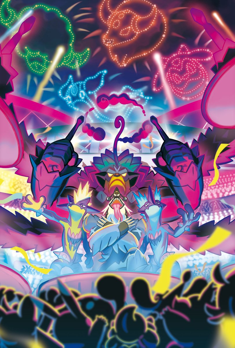 2021年の #ゲームフリーク の #年賀状 に使用されたイラストをご紹介しちゃいます💡  今年もマキシマイザズといっしょに盛り上がっていきましょう😆🎸🥁🎤🎶 