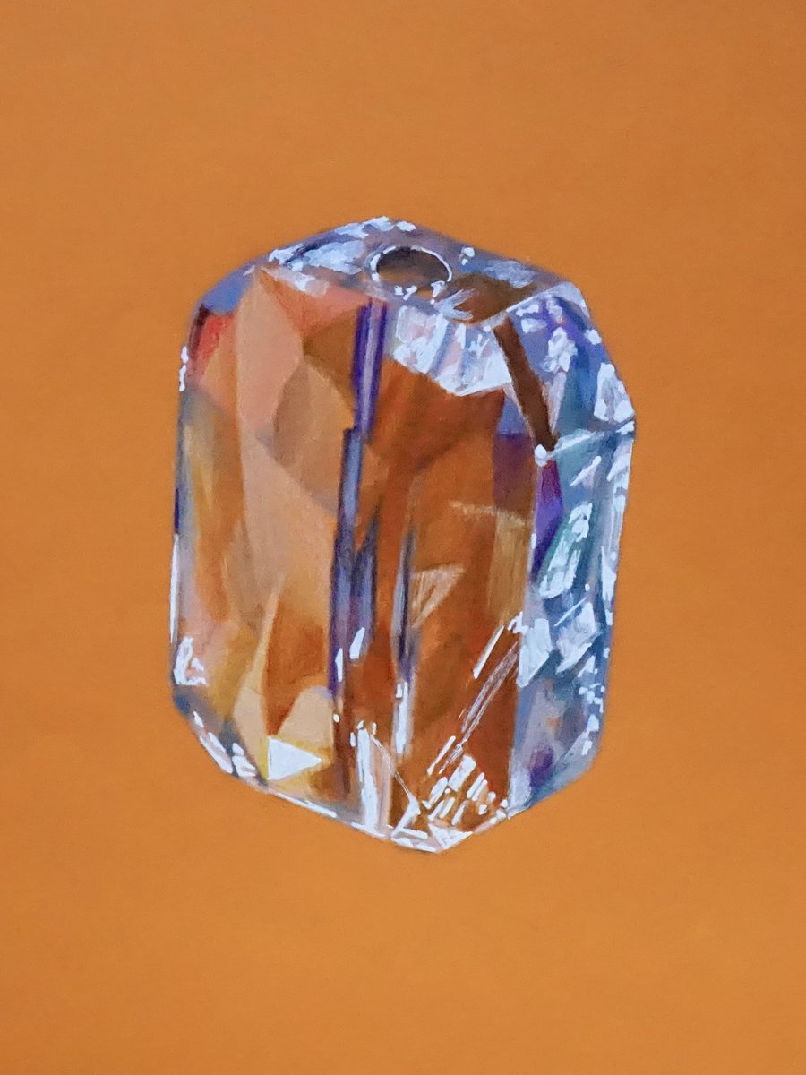 大学の『100枚ドローイング』という課題で100個のビーズを描きました