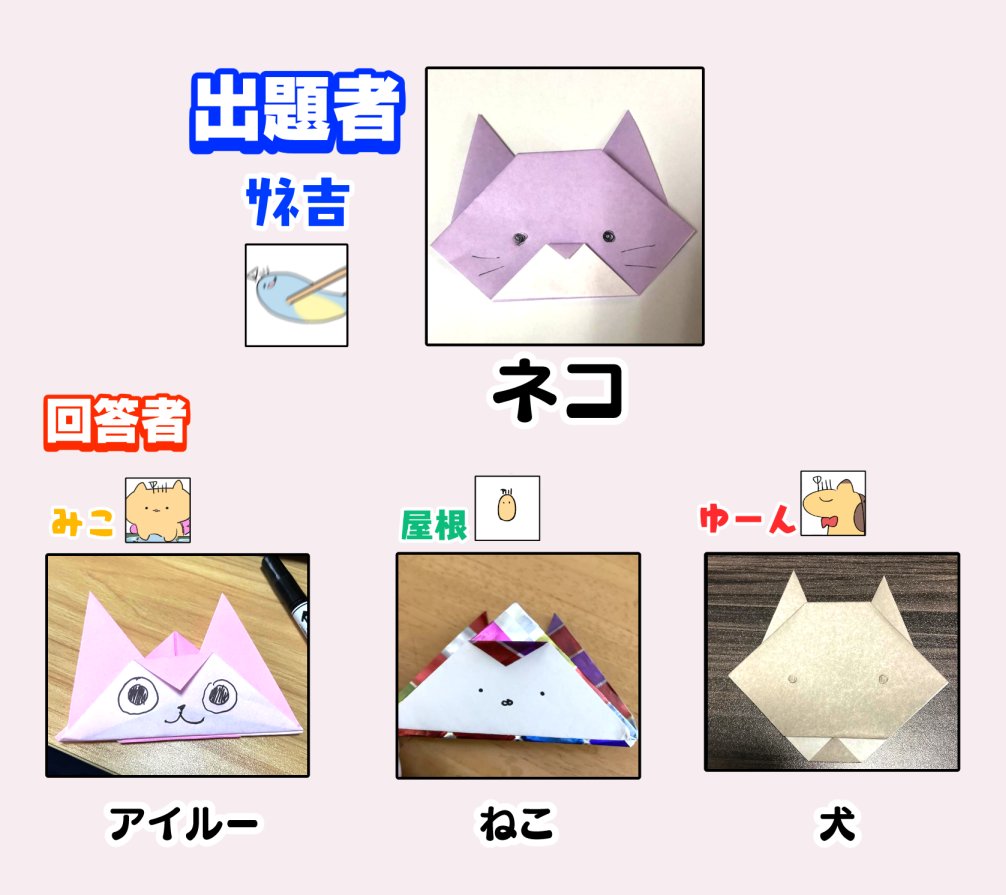 TLで流れてきた口頭折り紙大会がすごく楽しそうで突発でフォロワーとやったら腹がよじれた 