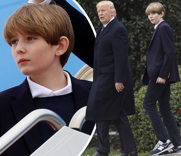 トランプの息子の顔面強すぎだろ… 12歳で190センチ…