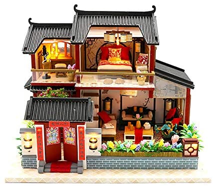 シルバニアファミリーから派生してドールハウス調べてたら、中華風があって可愛すぎて作ってみたくなった…はちゃめちゃ可愛くない