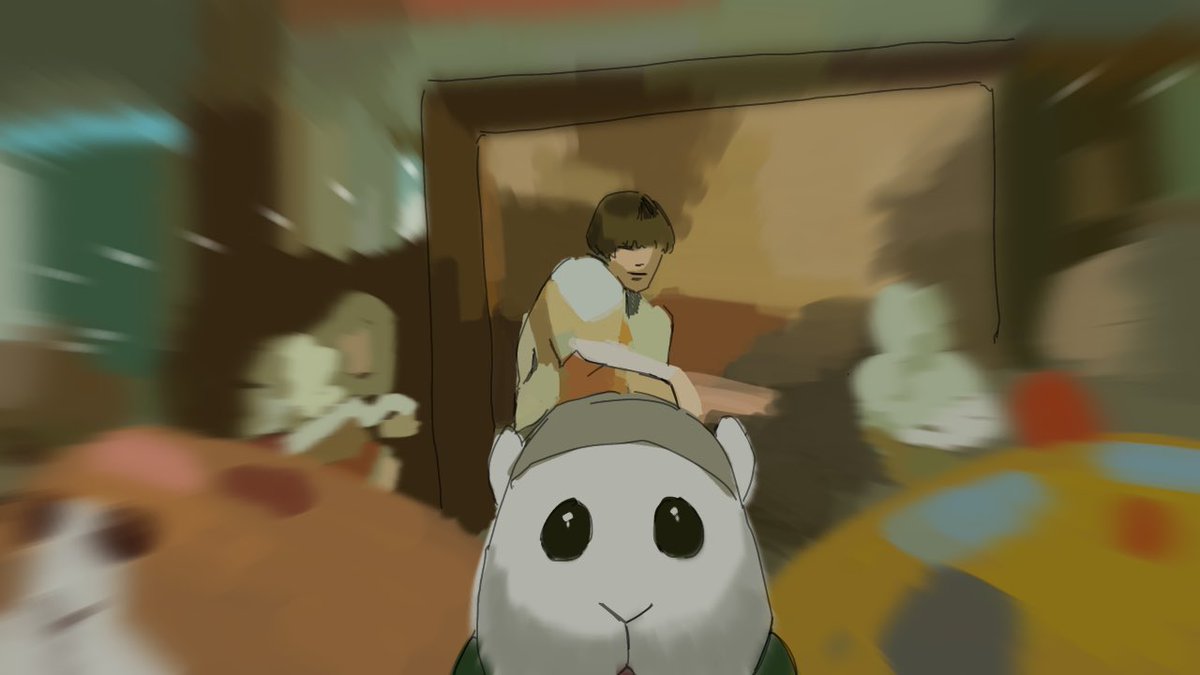 モルカーに乗る米津玄師 