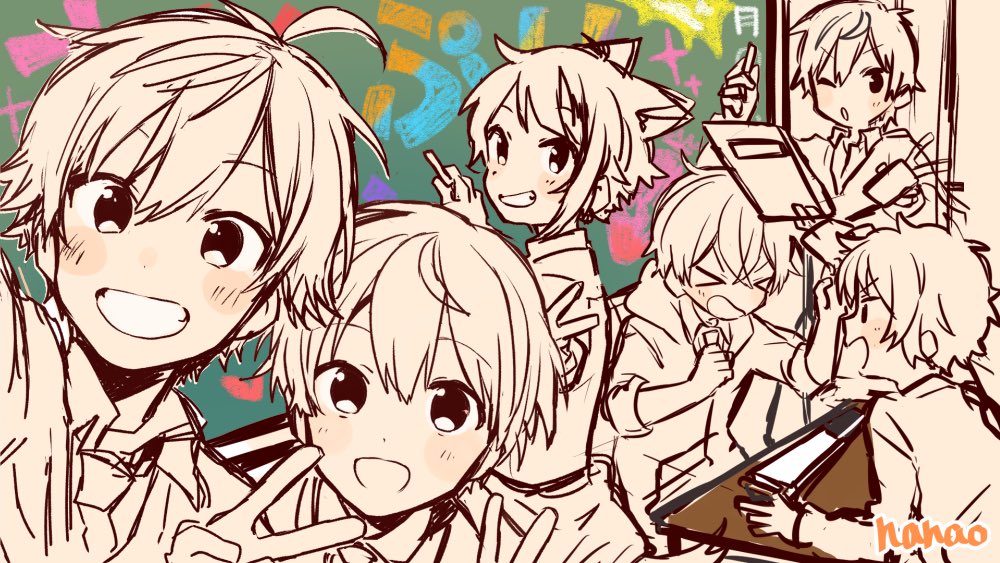 昨日公開されたイラストを描くときにもう一案考えてた方のラフです