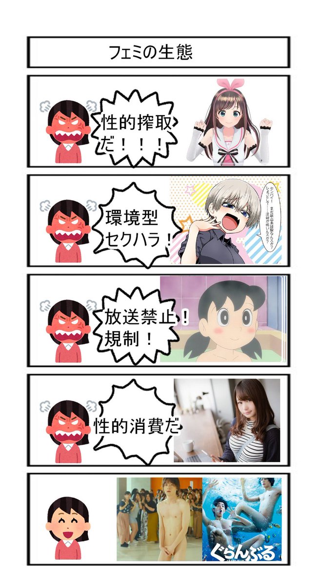 今のフェミニストってこんなイメージ。