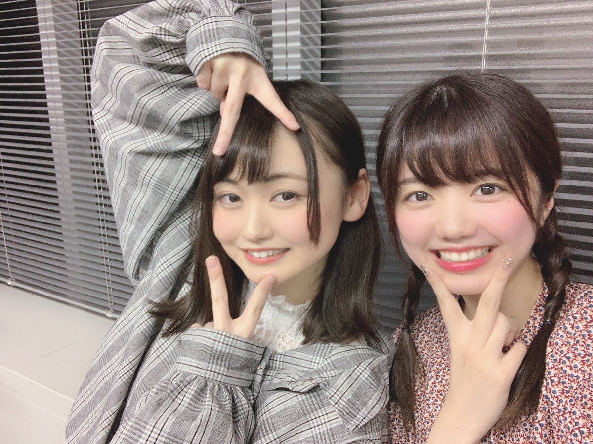 昨夜の #デレラジ 生放送で 『ひー』ちゃんこと「なー」と写真撮ったよ🥴📸 立花日菜(久川凪) 長江里加(久川颯) 双子でユニット『miroir(ミロワール)』 これから宜しくね♪Pちゃん💕 