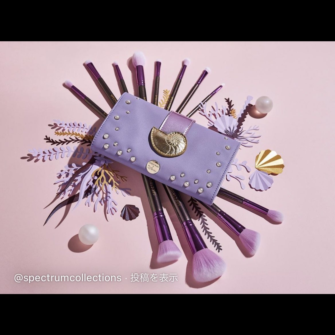 まってほんとまってスペクトラムコレクションのアースラとアリエルメイクブラシ🐙🐬やばい 