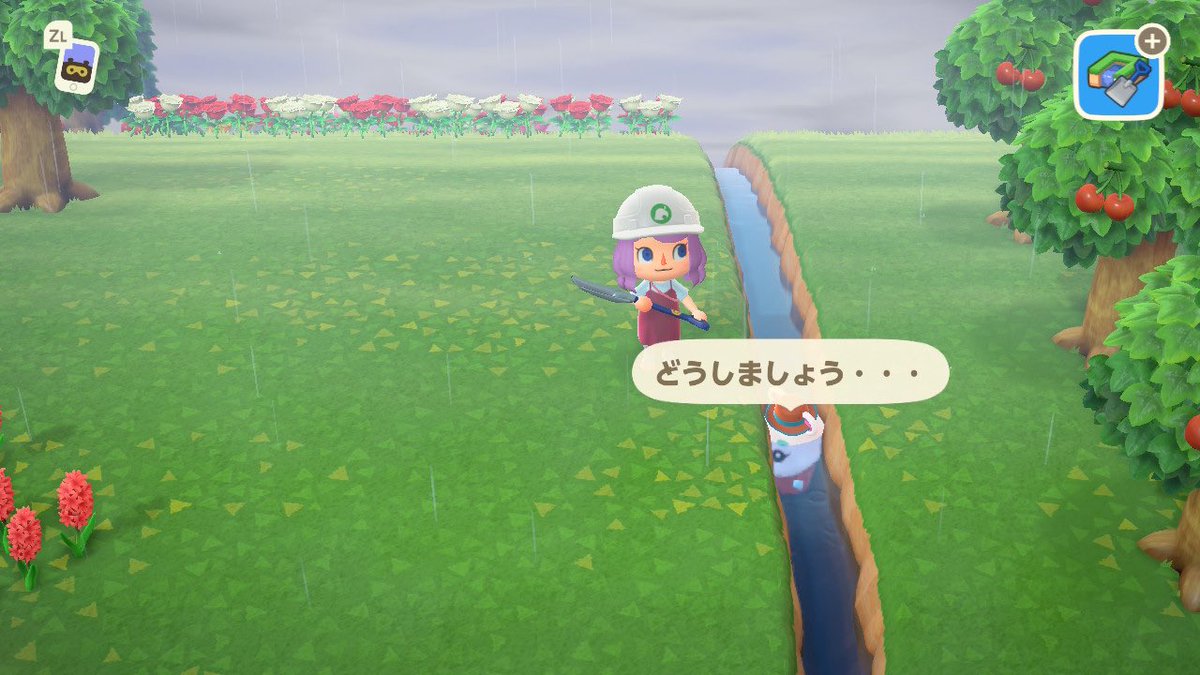 これはほんとにどうしましょうって言いたくなるね…バグかな(´・ω・)笑 #あつまれどうぶつの森   #あつ森 