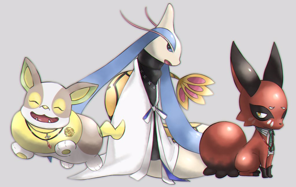 【ヒプマイ×ポケモン】 ポケモンにヒプマイキャラの衣装を着せてみた(全18匹) (選んだポケモンは個人的なイメージで)  続きはリプ↓ 