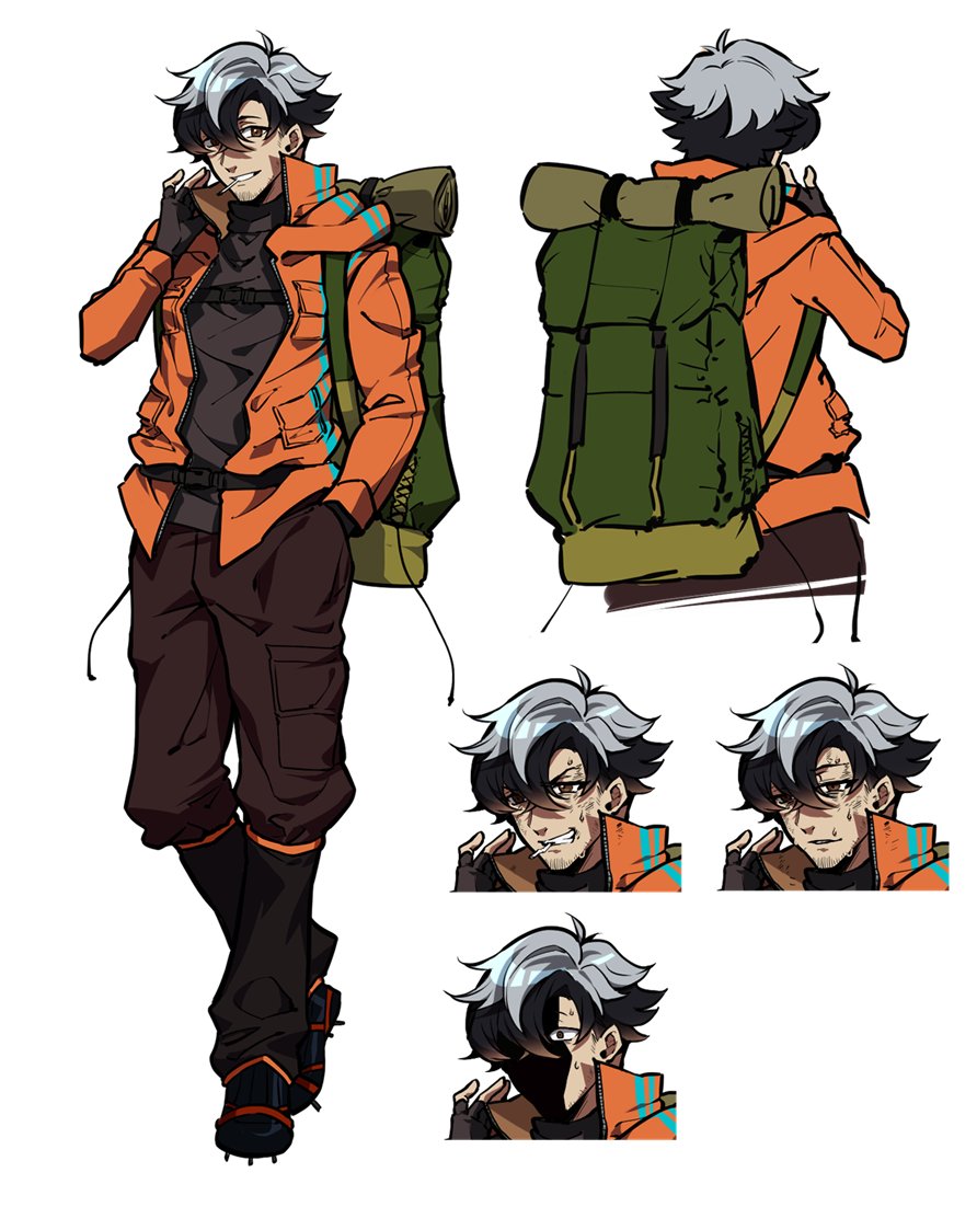 #狂気山脈再び　 PCの皆さんの立ち絵です✊実は負傷・瀕死・発狂と三枚の表情差分をご用意させて頂いておりました😉NPC編はまた後日～🏔❕ 