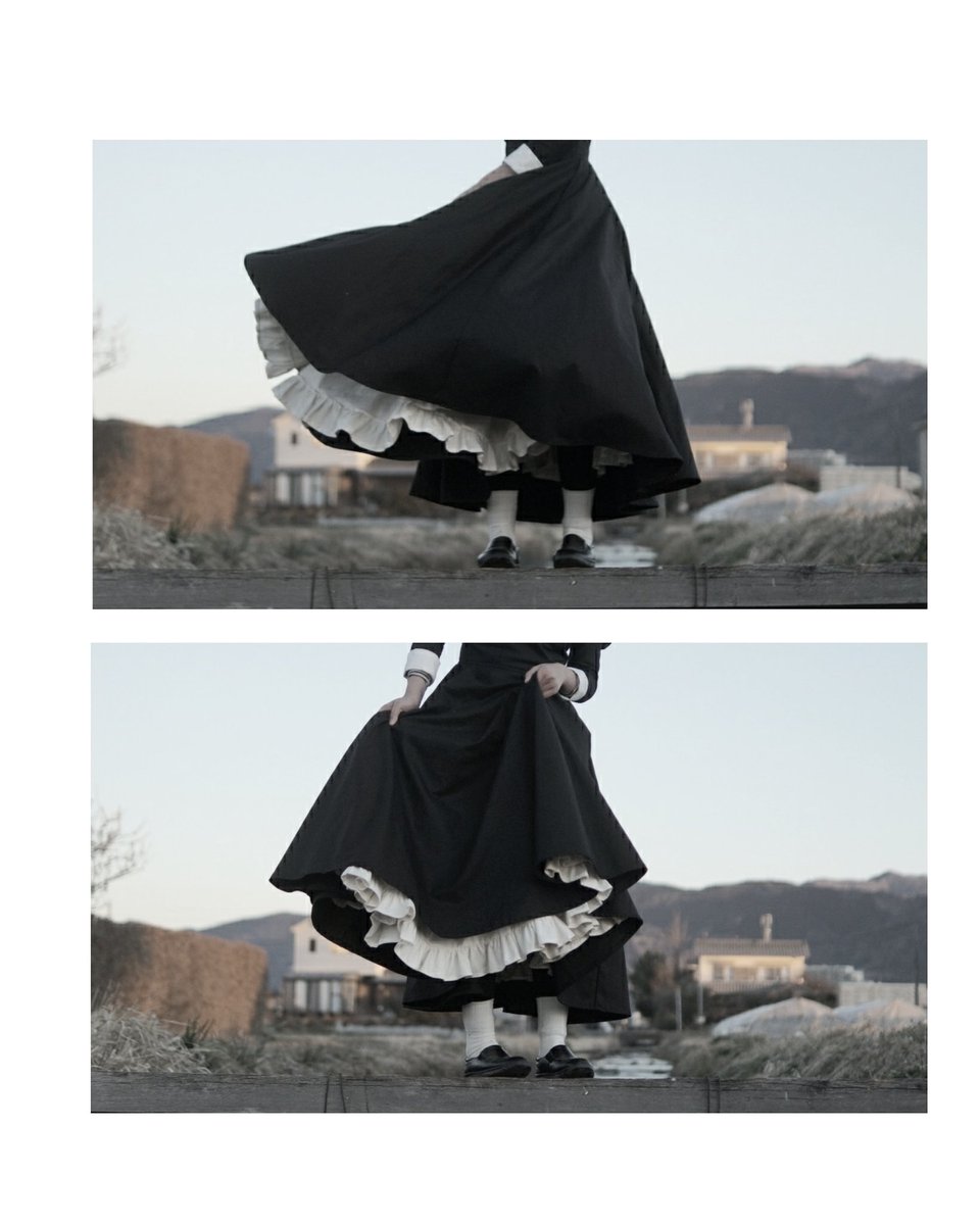 高校の時、メイド服の品の良さとミステリアスさに魅了されすぎて作りまくって着てもらって撮ったやつ #メイドの日 