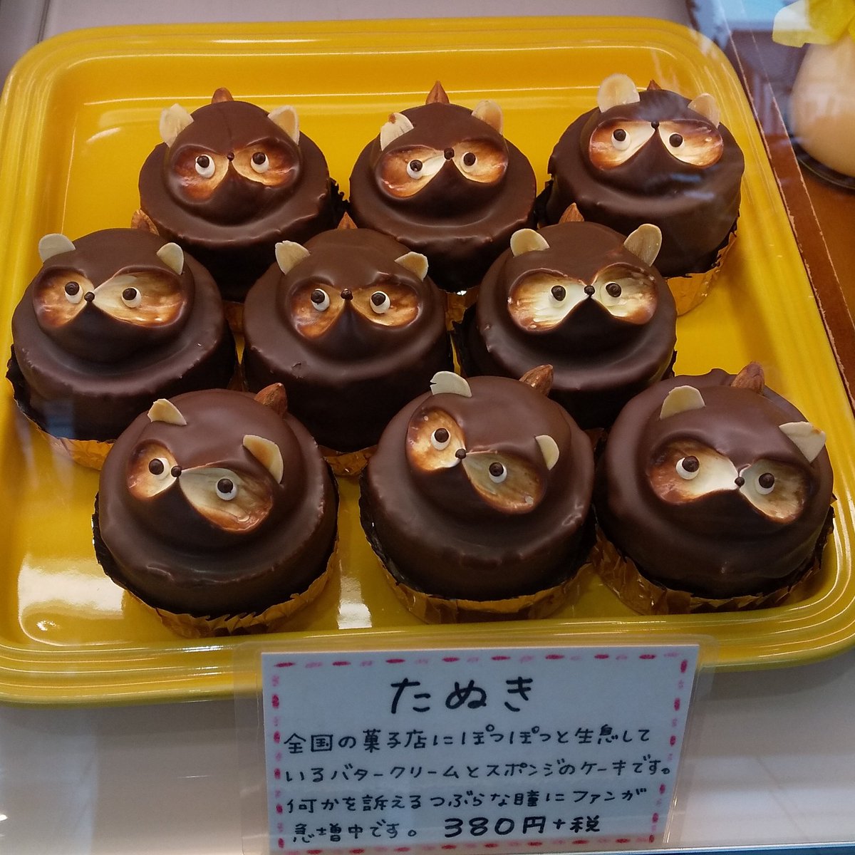 俺の超絶可愛いたぬきケーキを見てくれ #たぬきケーキ 