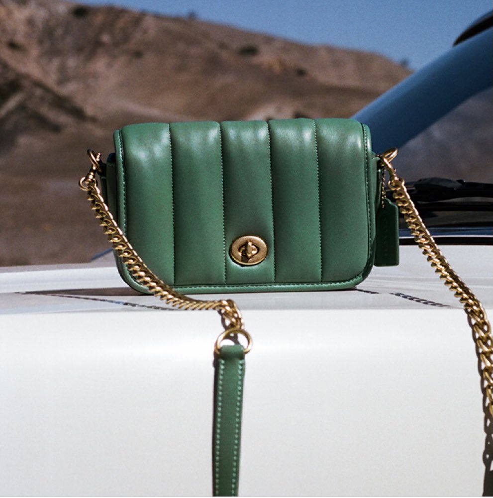 と思ったらCoachのキルトレザーバッグだった…（欲しい） 