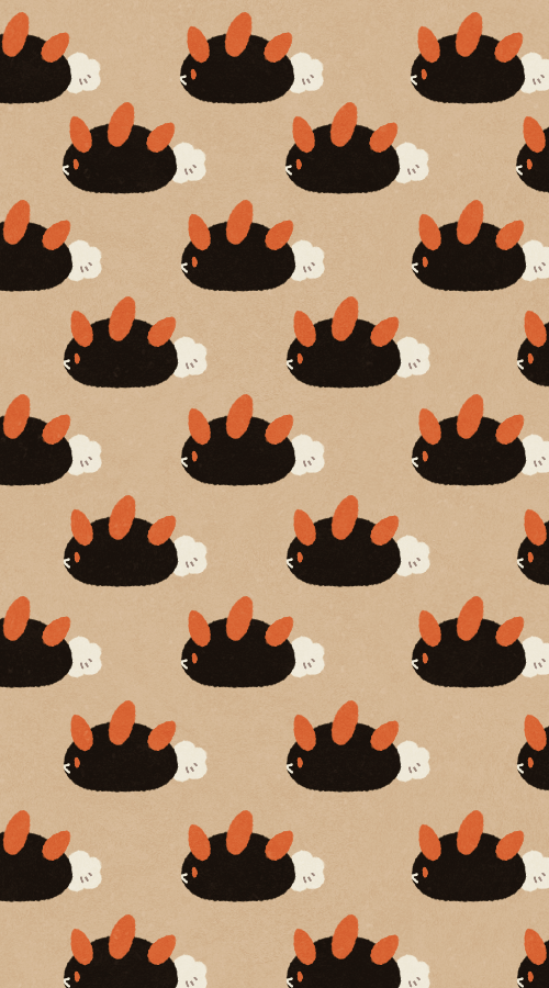 先日描いたもちもち組のイラストについてユキハミちゃんメインの壁紙が欲しいとお声を頂いたのでそれぞれ単体で作ってみた　推しの方へ使って頂けると嬉しいな 