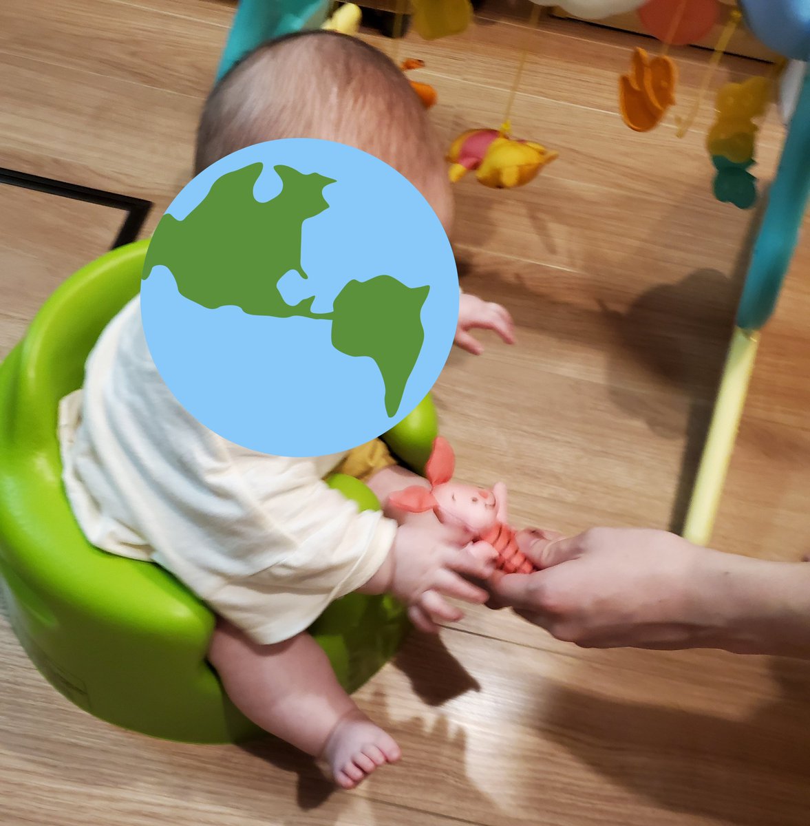 夫がプーさん以外キャラクターの名前を知らなくて「おう、ブタとも遊んでやりな」って渡してるところ 